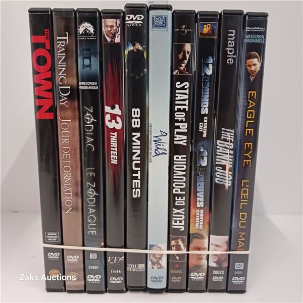 Lot of 10 DVDs