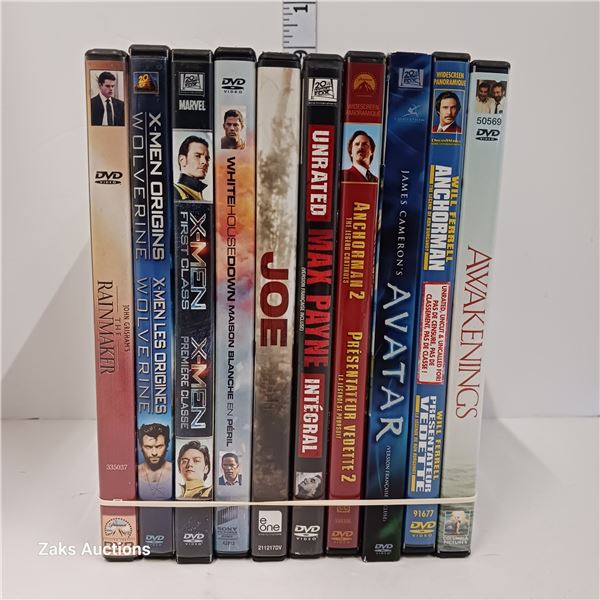 Lot of 10 DVDs