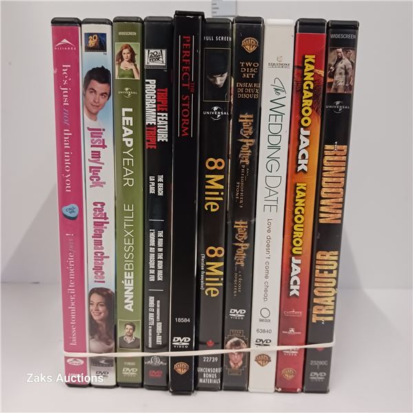 Lot of 10 DVDs