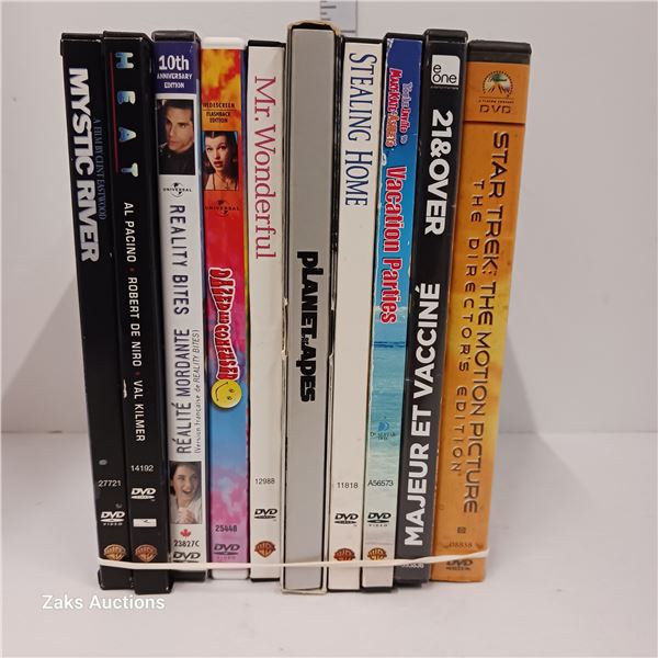 Lot of 10 DVDs