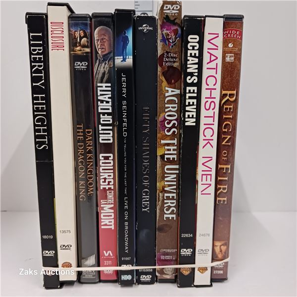 Lot of 10 DVDs