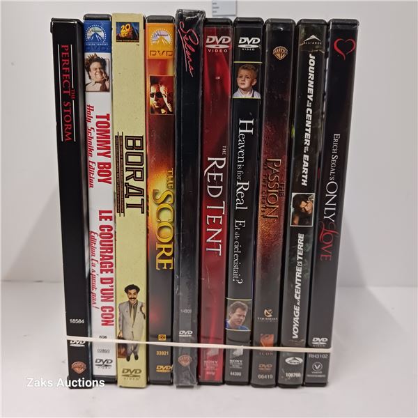 Lot of 10 DVDs