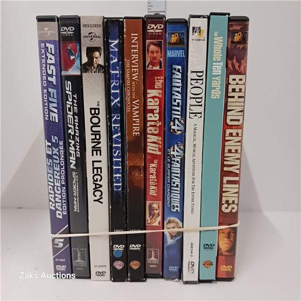 Lot of 10 DVDs