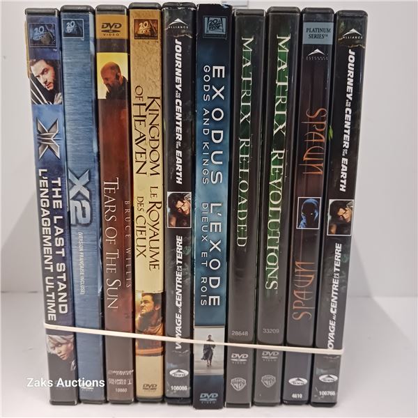 Lot of 10 DVDs