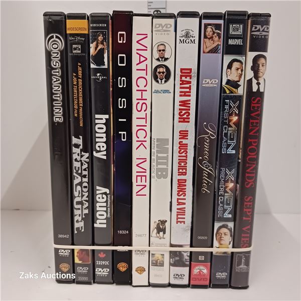 Lot of 10 DVDs