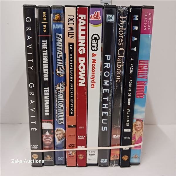 Lot of 10 DVDs