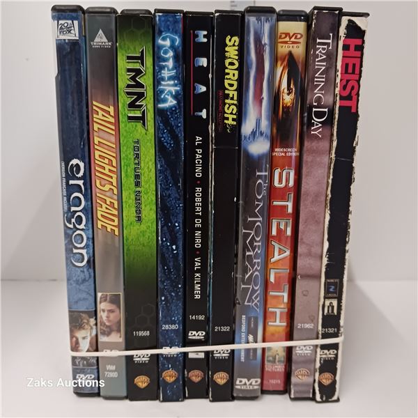 Lot of 10 DVDs