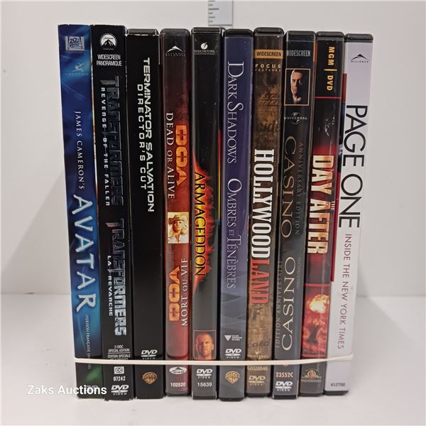 Lot of 10 DVDs