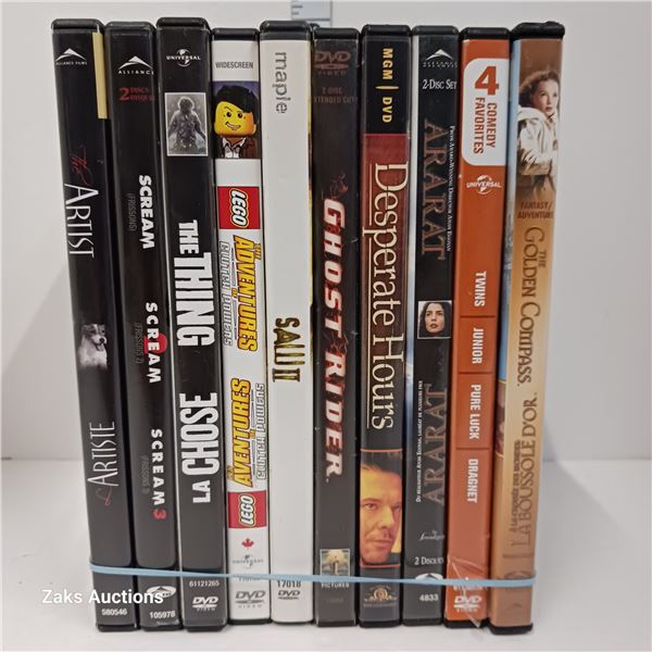 Lot of 10 DVDs