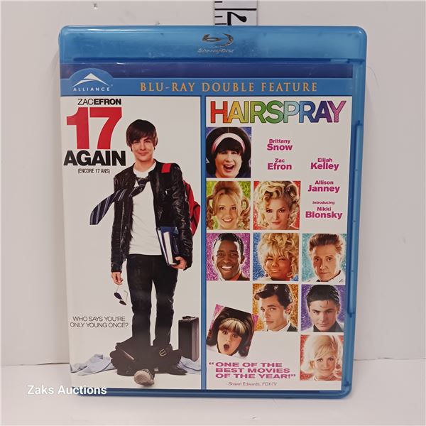 Blu-Ray - Double Feature: 17 Again & Hairspray