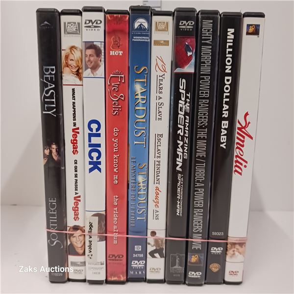 Lot of 10 DVDs