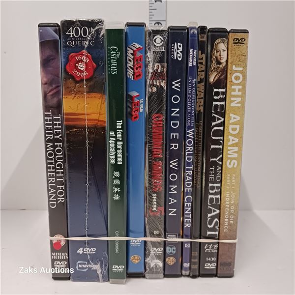 Lot of 10 DVDs