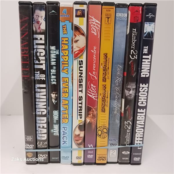 Lot of 10 DVDs