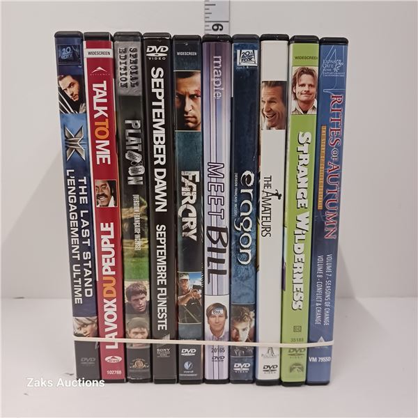 Lot of 10 DVDs
