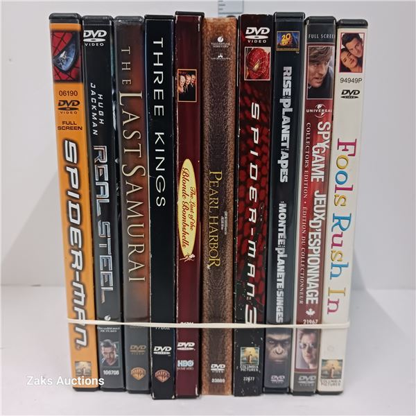 Lot of 10 DVDs