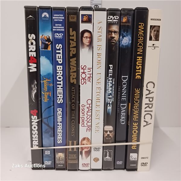 Lot of 10 DVDs