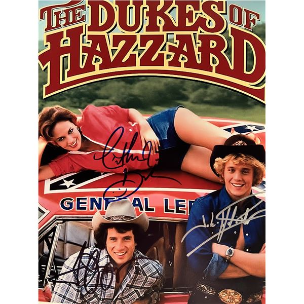 Dukes of Hazzard cast signed photo