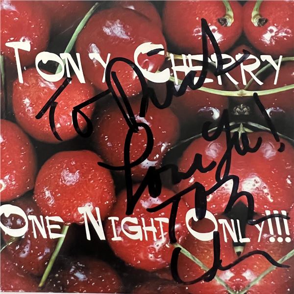 Tony Cherry One Night Only signed cd