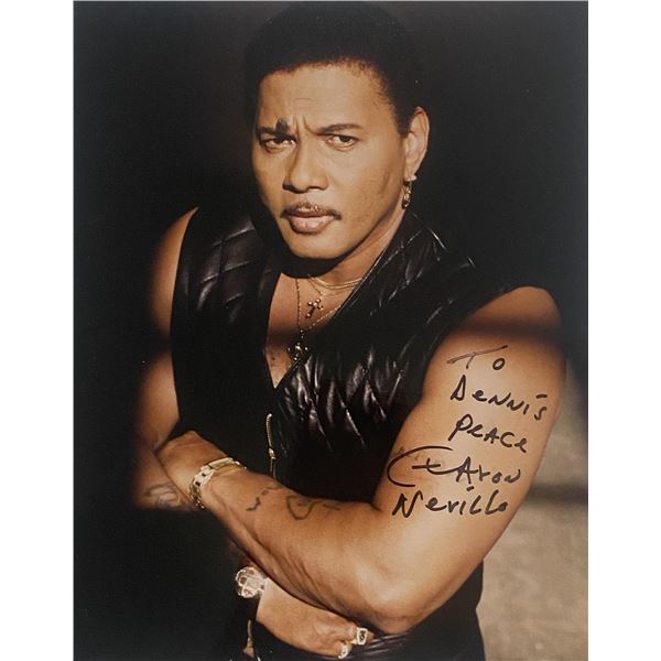 R&B singer Aaron Neville signed photo