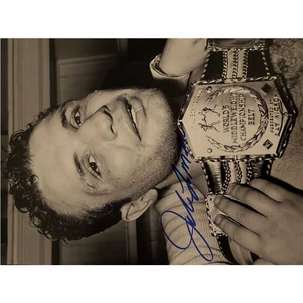 Boxer Jake Lamotta signed photo