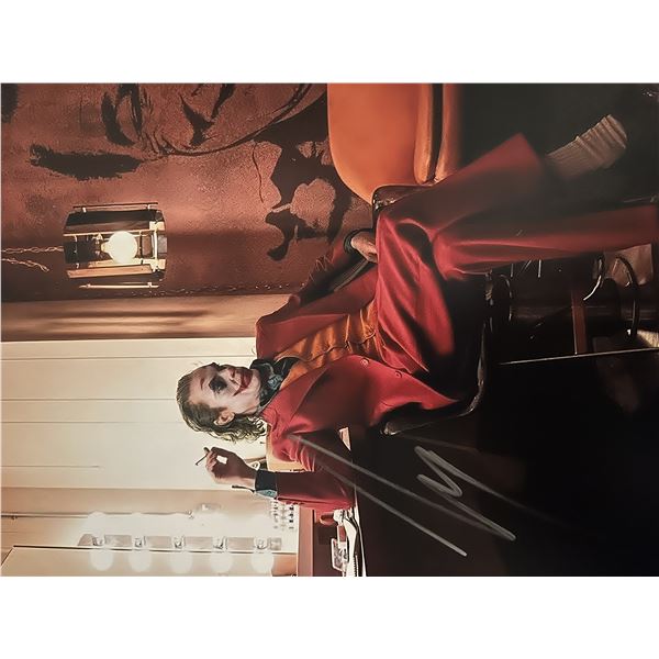 The Joker Joaquin Phoenix signed movie  photo