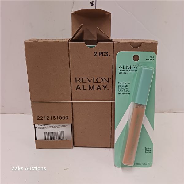 Lot of 6 Revlon Almay Clear Complexion Foundation 300 Medium