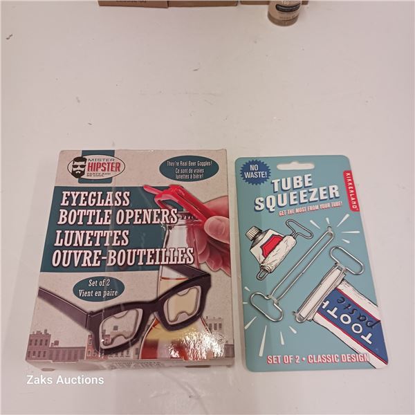 New Tube Squeezer & Eyeglass Bottle Opener