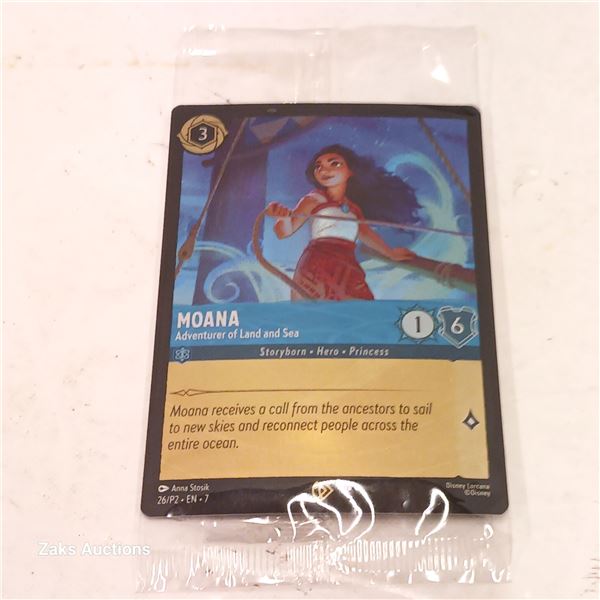 2024/12/19 Limited Sealed Moana - Adventurer of Land and Sea - Disney Lorcana Promo Card From Moana 