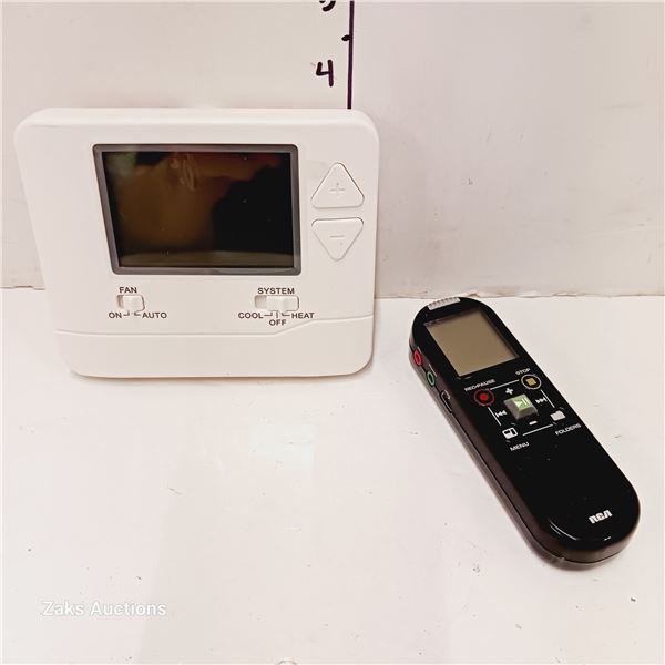 Thermostat & RCA Mic/Recording Controller