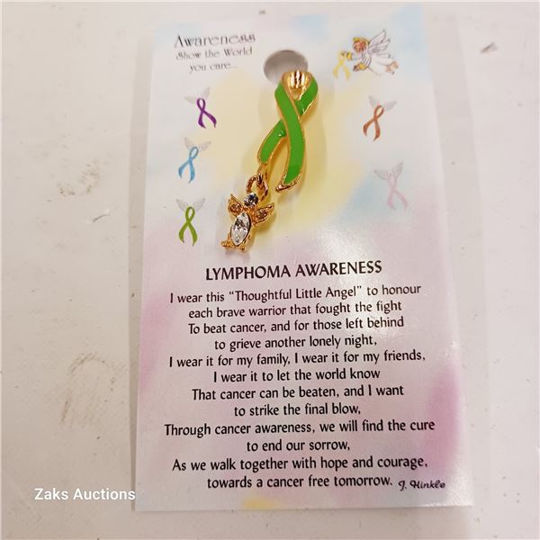Lymphoma Awareness Carded Pin