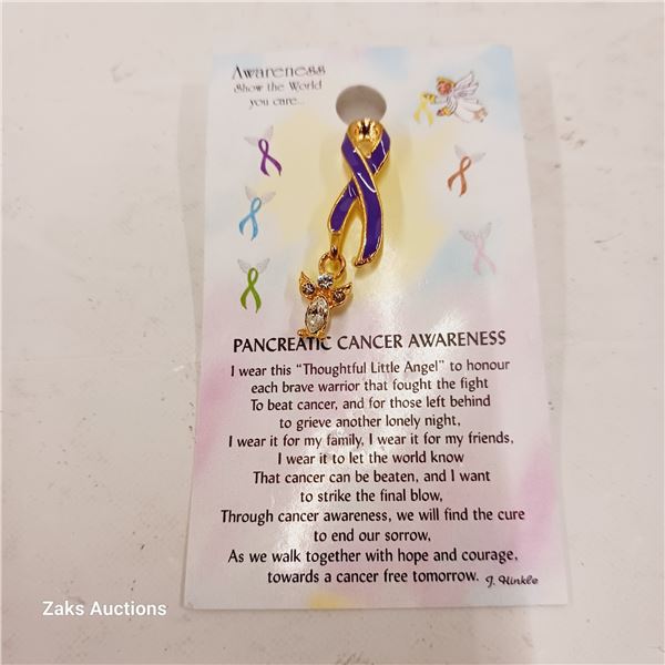 Pancreatic Cancer Awareness Carded Pin