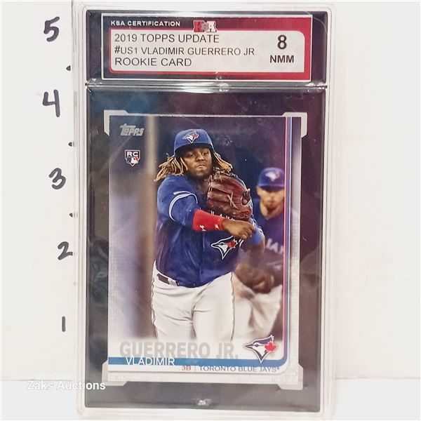 2019 Topps Updated #US1 Vladimir Guerrero Jr Rookie Card - Graded 8 NMM