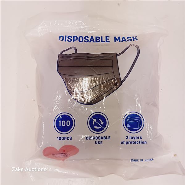 Lot of New Disposable Masks - 100 pcs