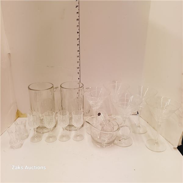 Lot of Estate Barware Etc