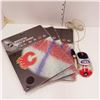 Image 1 : 3 New NHL Calgary Flames Mousepads + Liquid Flames Mouse - Unpaid Order