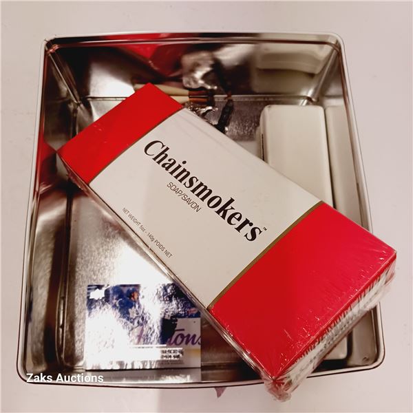 Tin with Estate Items