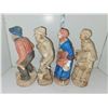 Image 2 : Lot of 4 Chalkware Figurines - Matching