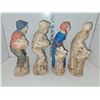 Image 4 : Lot of 4 Chalkware Figurines - Matching