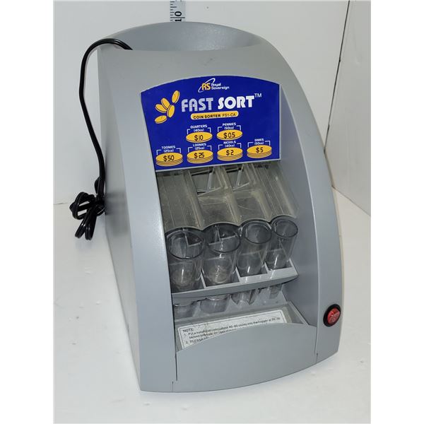 Royal Soverign Fast Sort Coin Sorter - Untested