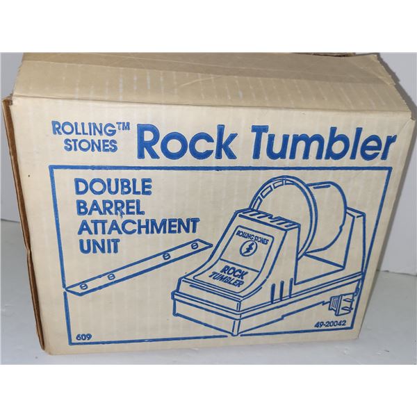 New Opened Box Rolling Stones Rock Tumbler - Double Barrel Attahcemetn Unit