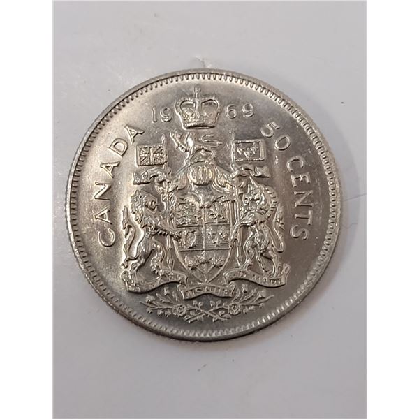 Canada 1969 50 Cent Piece