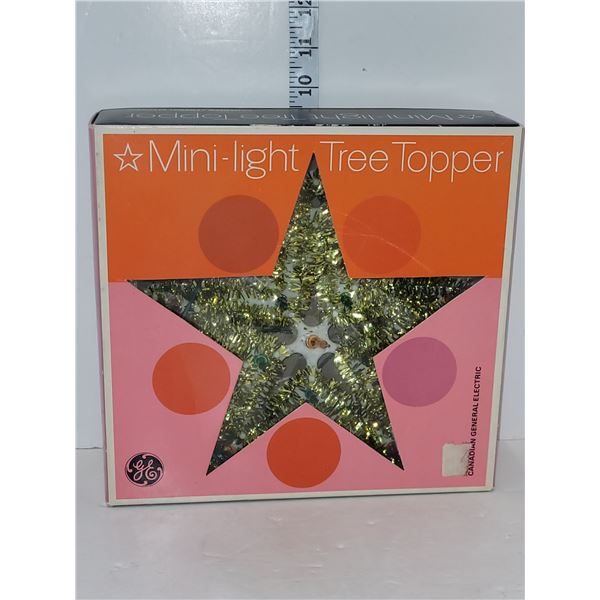 Vintage Mini-Light Tree Topper w/ Org Box - Untested