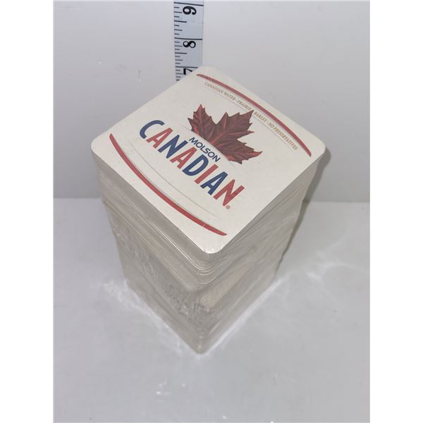 Massive Sealed Stack of Molson Canadian Coasters - New
