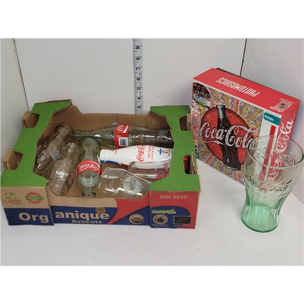 Coca Cola Lot - Puzzle should be complete, Light Up Bottle +
