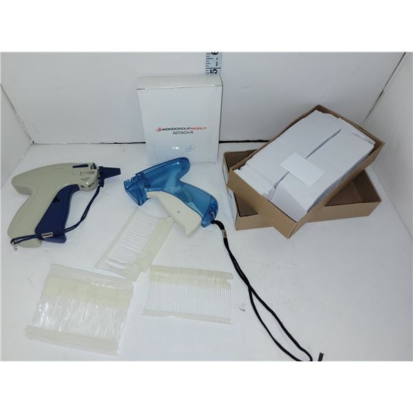 Lot of 2 Clothing Price Taggers with Supplies