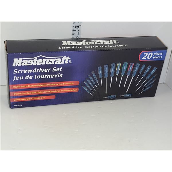 New Mastercraft Screwdriver Set - 20 Pieces