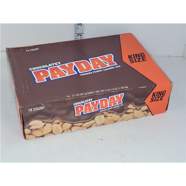 Box of King Size Payday Chocolate Bars - BB 08 2021