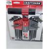 Image 2 : New Craftsman Hex Wrench Set - 18 Pieces, Inch & Metric Ball-Head
