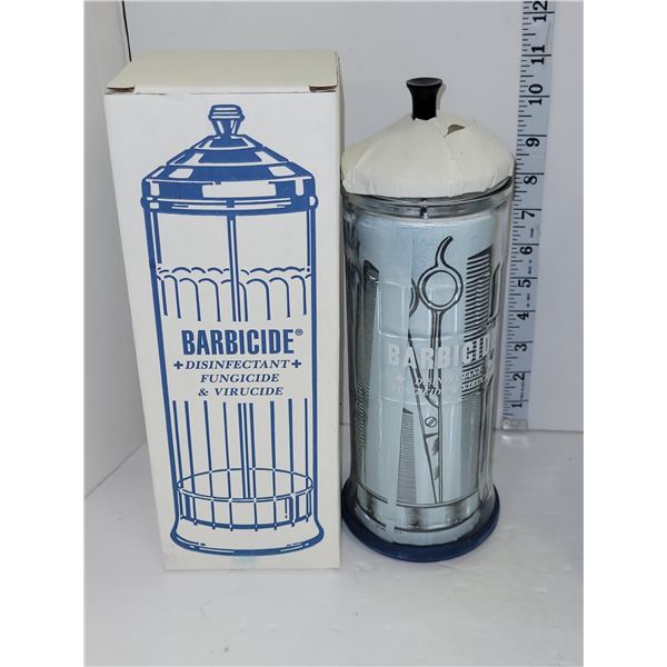 NOS - Barbicide Glass Container in Org Box