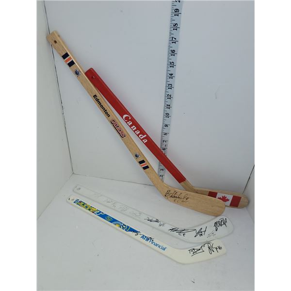 Lot of Collector Mini Sticks - Most are Signed